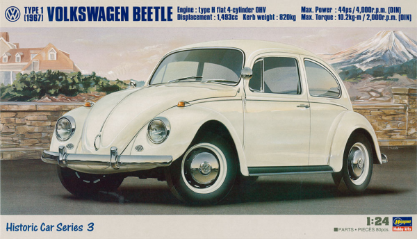 HASEGAWA 1:24 VOLKSWAGEN BEETLE 1967
