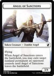 Angel of Sanctions // Horror Double-Sided Token [Commander 2019 Tokens]