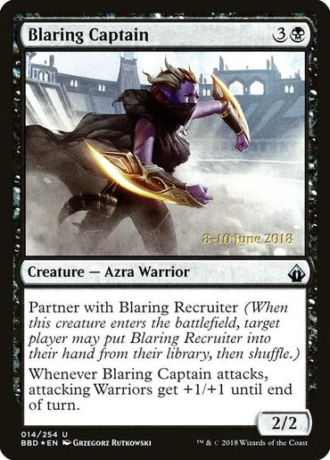 Blaring Captain (Prerelease) [Battlebond Promos]
