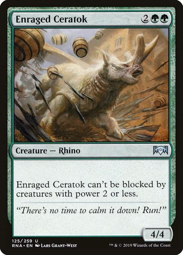 Enraged Ceratok [Ravnica Allegiance]