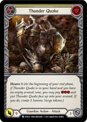 Thunder Quake (Yellow) [EVR025] (Everfest)  1st Edition Rainbow Foil