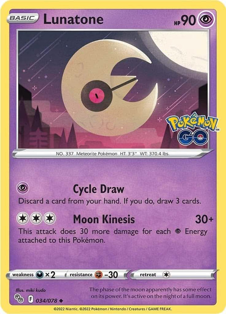 Lunatone (034/078) [Pokémon GO]