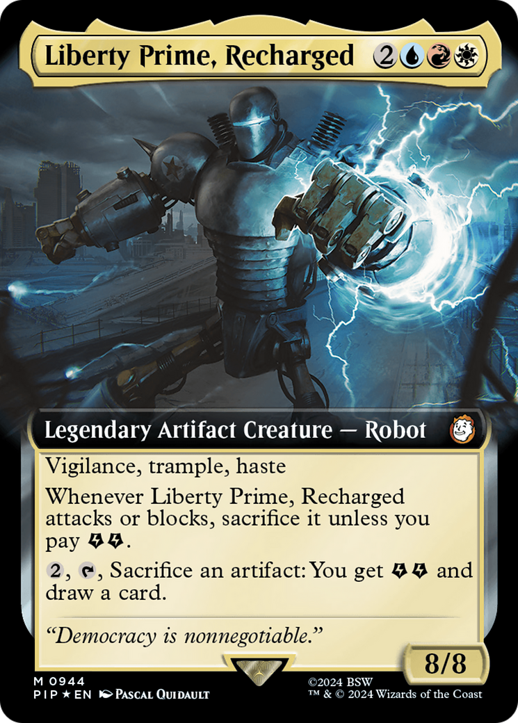Liberty Prime, Recharged (Extended Art) (Surge Foil) [Fallout]