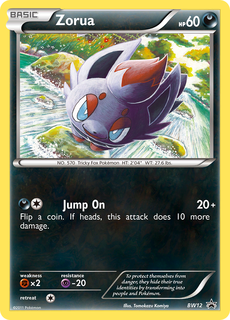 Zorua (BW12) [Black & White: Black Star Promos]