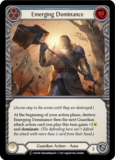 Emerging Dominance (Blue) [U-CRU040] (Crucible of War Unlimited)  Unlimited Normal