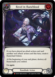 Revel in Runeblood [EVR106] (Everfest)  1st Edition Rainbow Foil