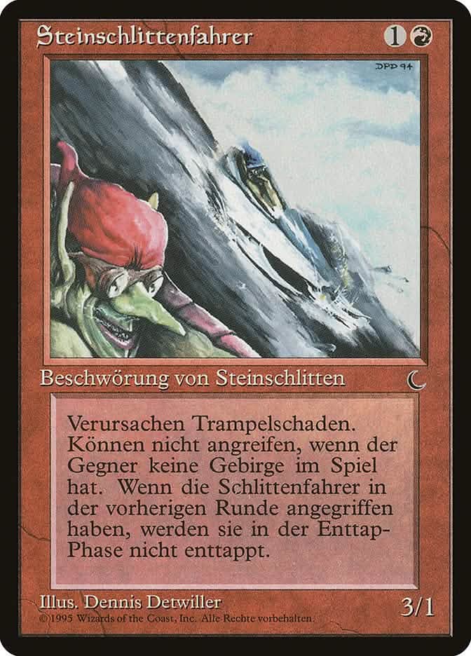 Goblin Rock Sled (German) - "Steinschlittenfahrer" [Renaissance]