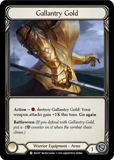 Gallantry Gold [BOL007] (Monarch Boltyn Blitz Deck)