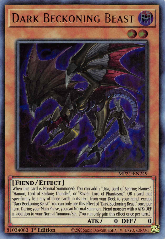 Dark Beckoning Beast [MP21-EN249] Ultra Rare