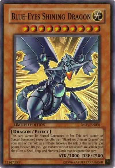Blue-Eyes Shining Dragon [MOV-EN001] Super Rare