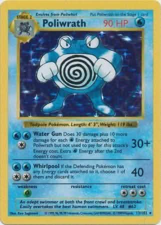 Poliwrath (13/102) [Base Set Shadowless Unlimited]