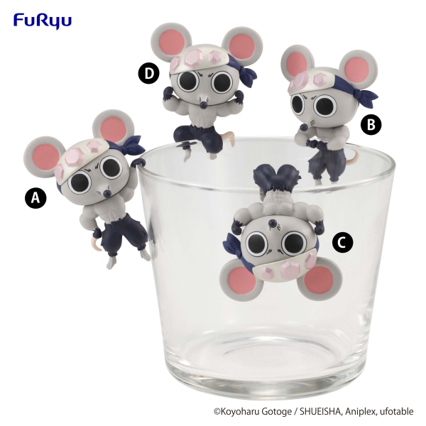 Demon Slayer: Kimetsu no Yaiba Chokotto Hikkake Figure Petit -MUKI MUKI MOUSE- set