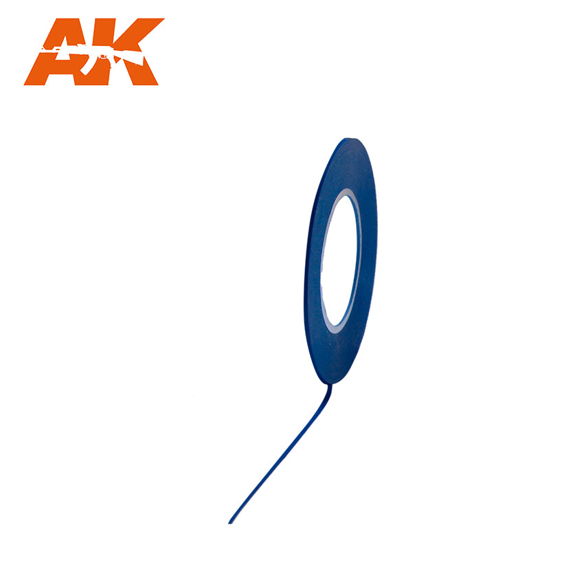 AK Interactive Blue Masking Tape for Curves - 1mm