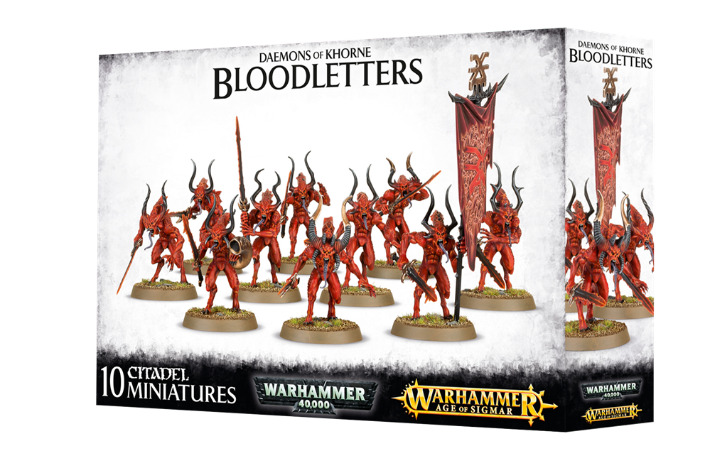 WARHAMMER 40,000 DAEMONS OF KHORNE BLOODLETTERS