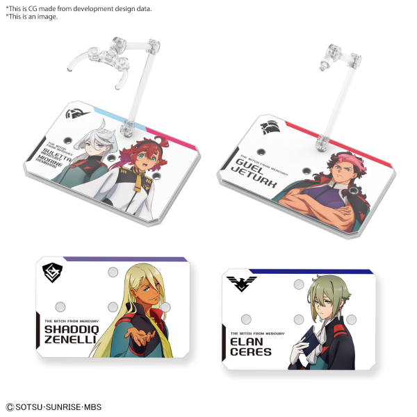 ACTION BASE 6 [CLEAR COLOR] MOBILE SUIT GUNDAM THE WITCH FROM MERCURY STICKERS SET