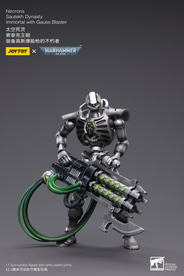 Joy Toy Necrons Sautekh Dynasty Immortal with Gauss Blaster