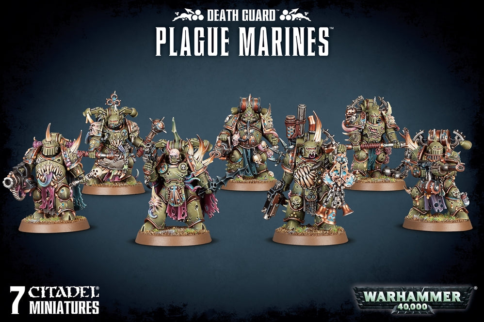 WARHAMMER 40,000 DEATH GUARD PLAGUE MARINES