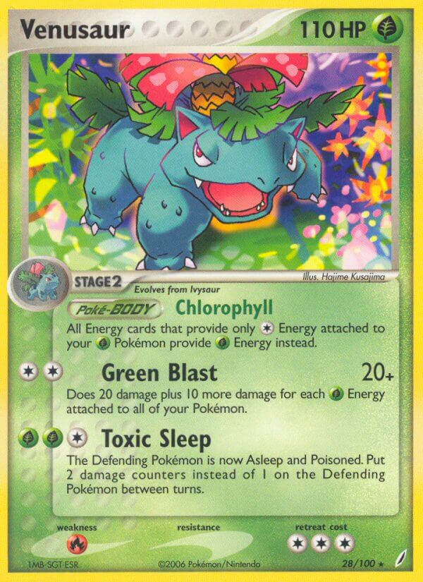 Venusaur (28/100) (Theme Deck Exclusive) [EX: Crystal Guardians]