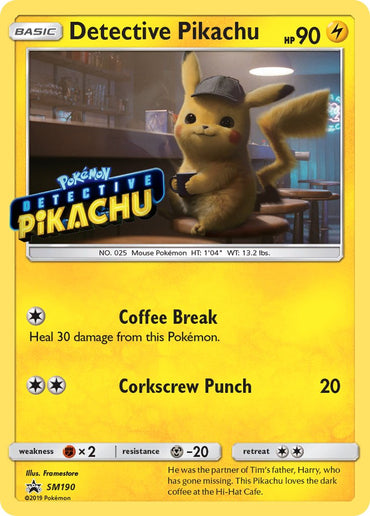 Detective Pikachu (SM190) (Stamped) [Sun & Moon: Black Star Promos]