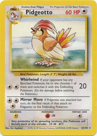 Pidgeotto (22/102) [Base Set Unlimited]