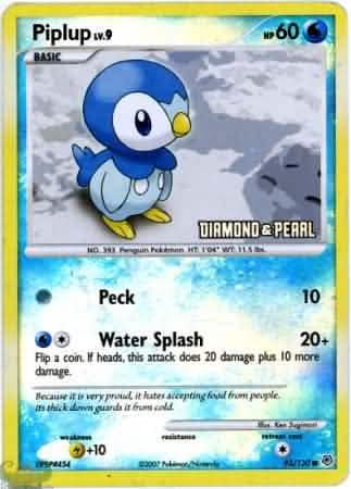 Piplup (93/130) [Burger King Promos: 2008 Collection]