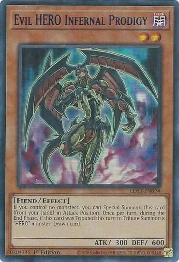 Evil HERO Infernal Prodigy (Blue) [LDS3-EN024] Ultra Rare