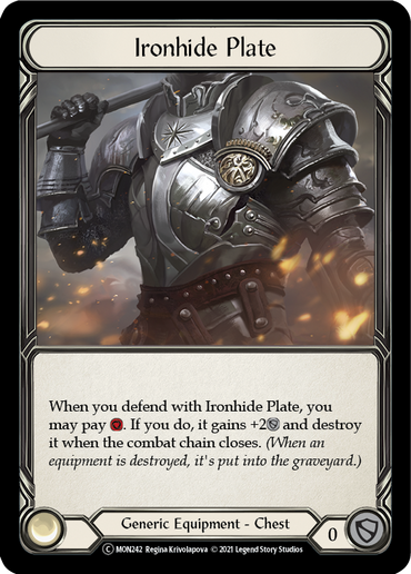 Ironhide Plate [U-MON242] (Monarch Unlimited)  Unlimited Normal