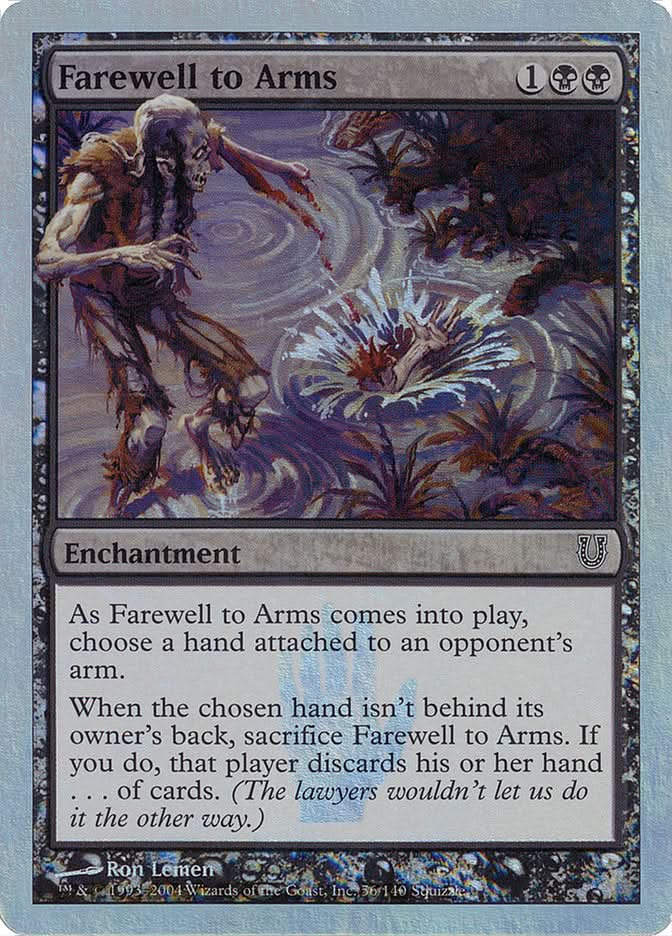 Farewell to Arms (Alternate Foil) [Unhinged]