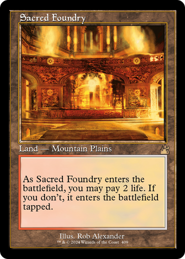 Sacred Foundry (Retro) [Ravnica Remastered]