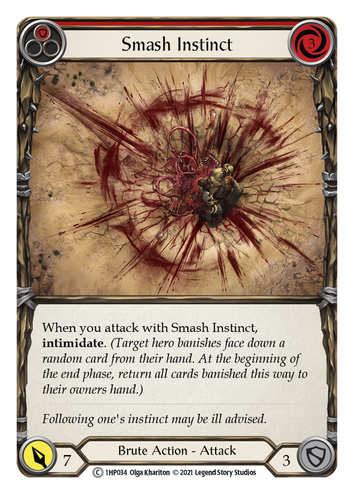 Smash Instinct (Red) [1HP034] (History Pack 1)