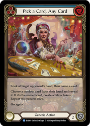 Pick a Card, Any Card (Blue) [EVR169] (Everfest)  1st Edition Extended Art Rainbow Foil