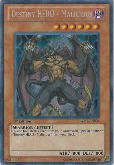 Destiny HERO - Malicious [RYMP-EN034] Secret Rare