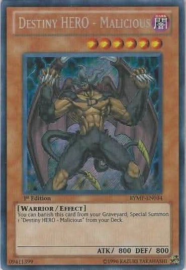 Destiny HERO - Malicious [RYMP-EN034] Secret Rare