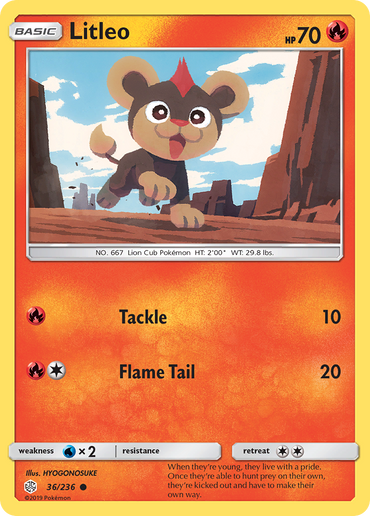 Litleo (36/236) [Sun & Moon: Cosmic Eclipse]