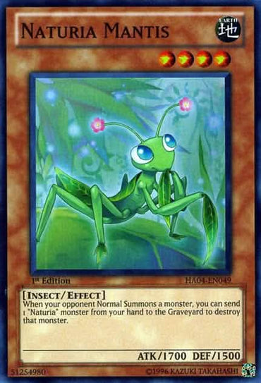 Naturia Mantis [HA04-EN049] Super Rare