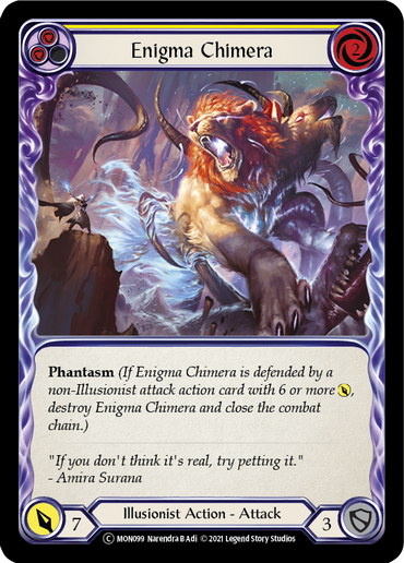 Enigma Chimera (Yellow) [U-MON099-RF] (Monarch Unlimited)  Unlimited Rainbow Foil