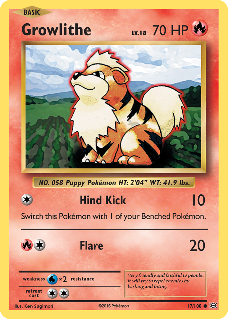 Growlithe (17/108) [XY: Evolutions]