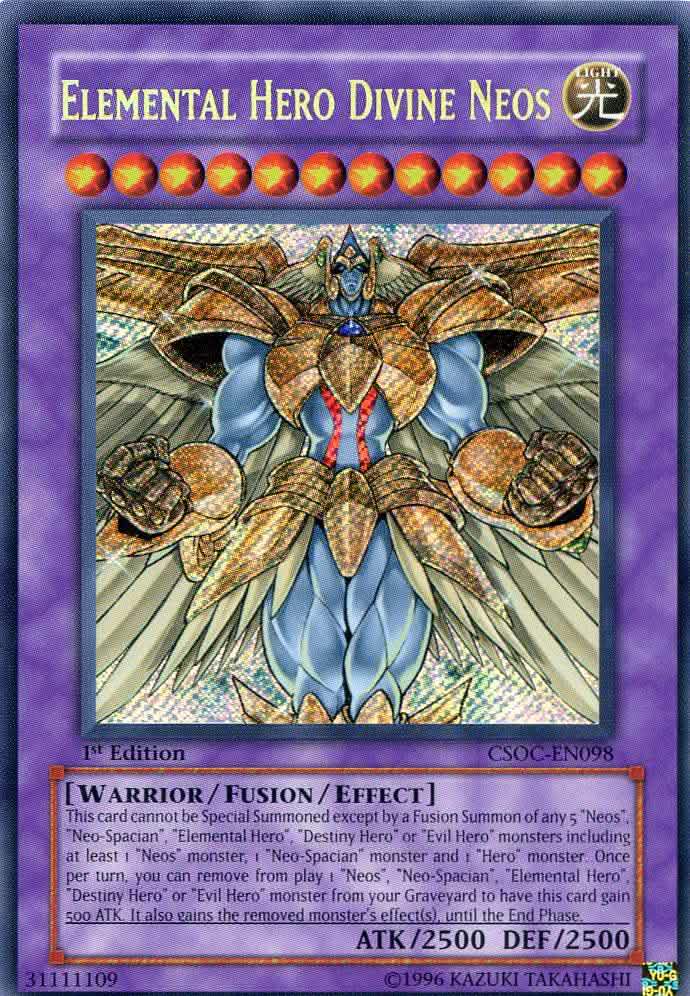 Elemental Hero Divine Neos [CSOC-EN098] Secret Rare