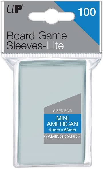 UP BG LITE SLEEVES MINI AMERICAN 41MMX63MM 100CT