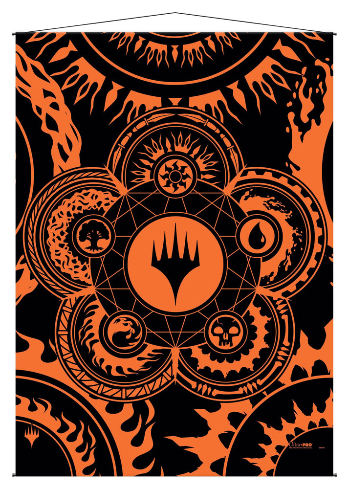 UP WALL SCROLL MTG MANA 7 COLOR WHEEL
