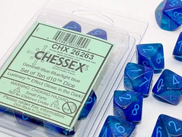 GEMINI 10D10 BLUE-BLUE/LIGHT BLUE LUMINARY