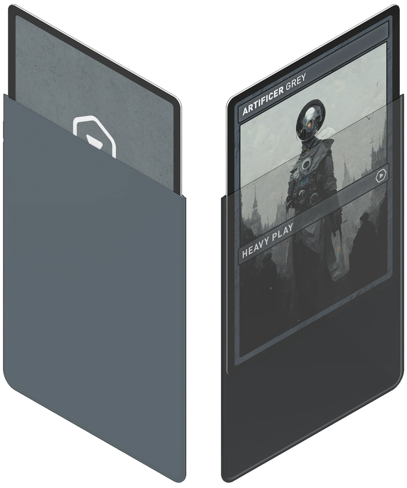 HP CURV SLEEVES ARTIFICER GREY STANDARD 100CT