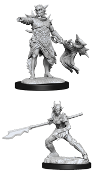 MTG UNPAINTED MINIS WV1 CORALHELM COMMAND/MERFOLK