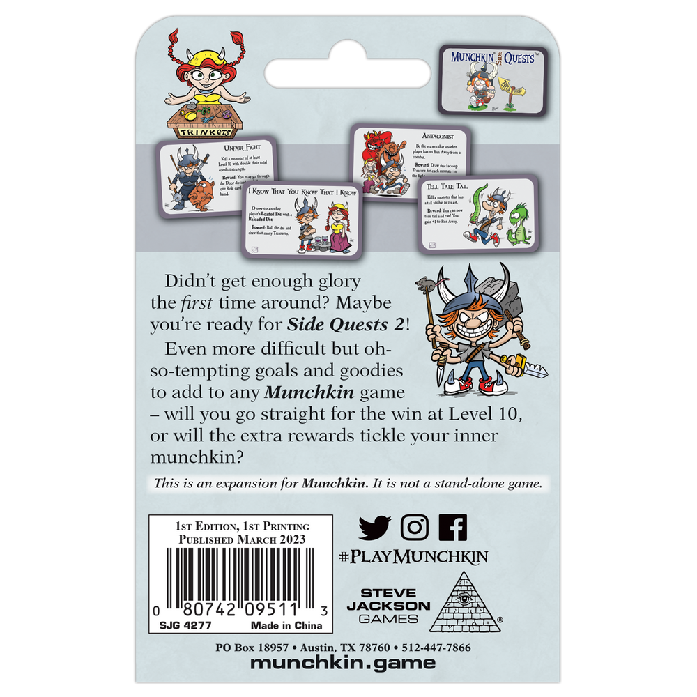 MUNCHKIN SIDE QUESTS 2