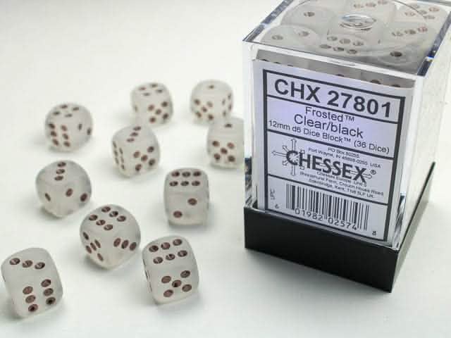 FROSTED 36D6 CLEAR/BLACK 12MM