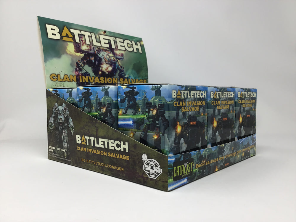 BATTLETECH CLAN INVASION SALVAGE 9CT BOX ASST