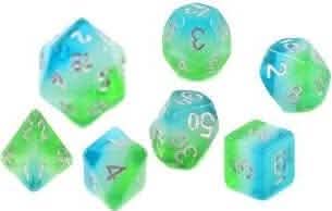 SD BLUE HAWAIIAN DICE SET