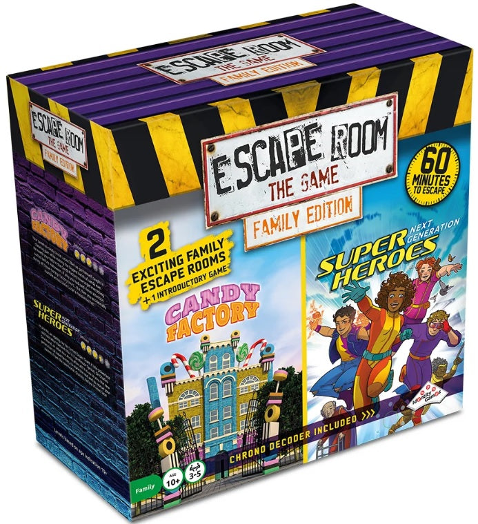 ESCAPE ROOM THE GAME FAMILY ED 3 -CANDY AND HEROES