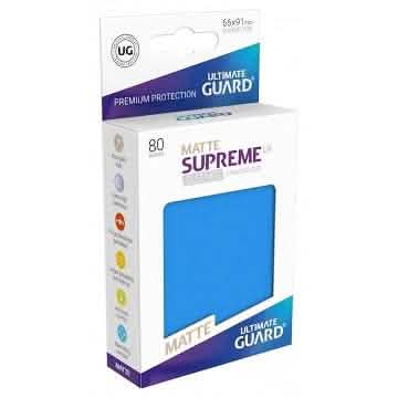 UG SLEEVES SUPREME UX MATTE LT BLUE 80CT