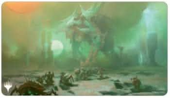 UP PLAYMAT MTG PHYREXIA ALL WILL BE ONE GREEN